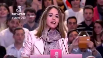 Estela Goikoetxea, la socialista que fue telonera de Susana Díaz durante su anuncio de presentación a las primarias
