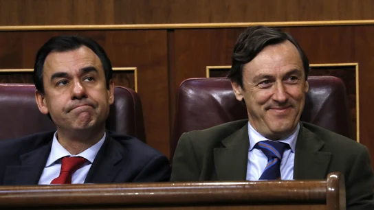 Rafael Hernando y el coordinador general del PP, Fernando Martínez-Maillo Rafael Hernando y el coordinador general del PP, Fernando Martínez-Maillo