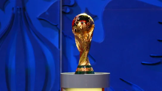 El trofeo del Mundial de fútbol El trofeo del Mundial de fútbol