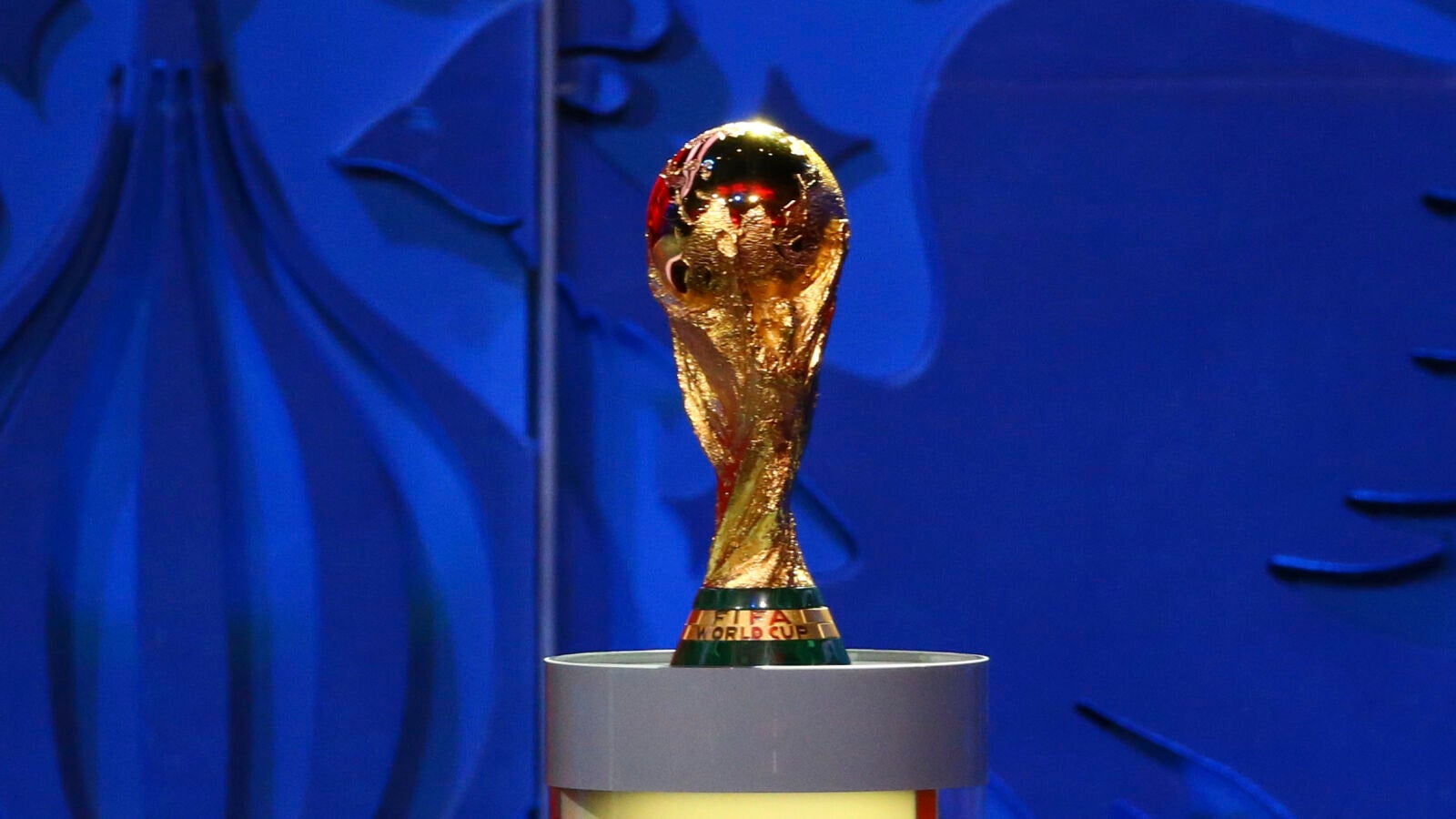 El trofeo del Mundial de f&uacute;tbol