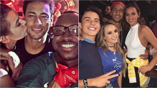 Fiesta de Neymar para celebrar la clasificación de Brasil para el Mundial Fiesta de Neymar para celebrar la clasificación de Brasil para el Mundial