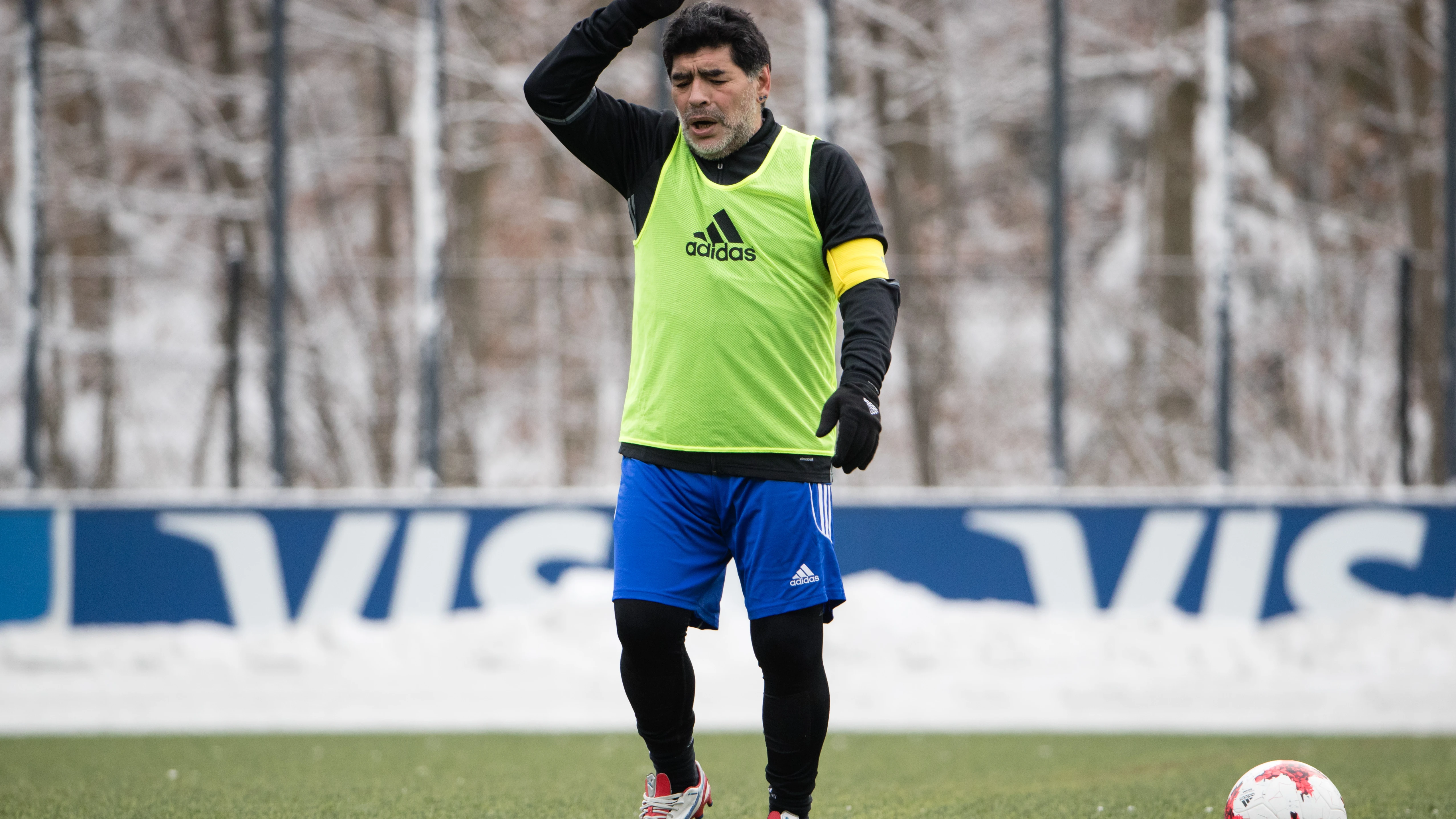 Maradona en un partidillo