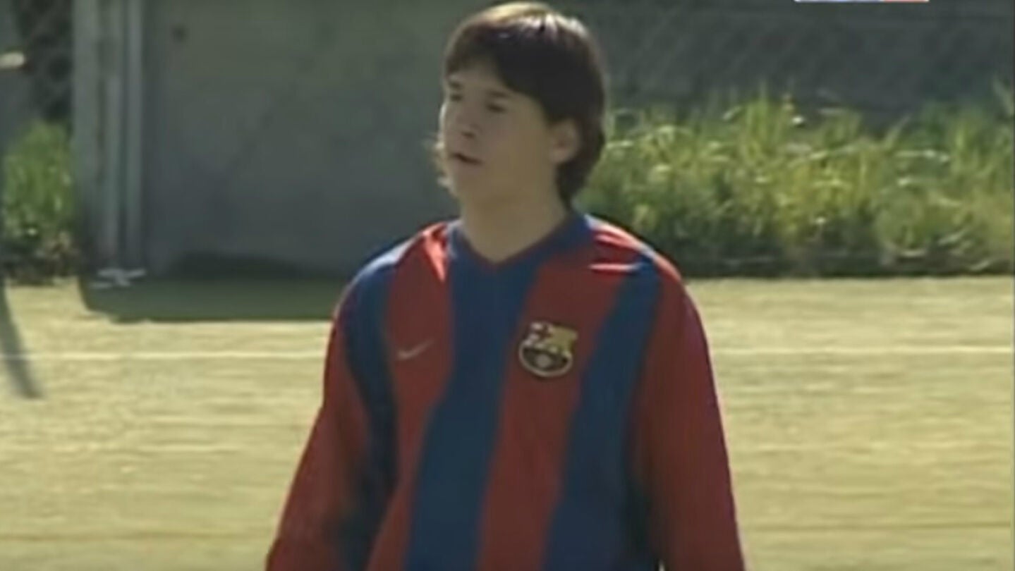 Leo Messi, con 15 a&ntilde;os en el Barcelona