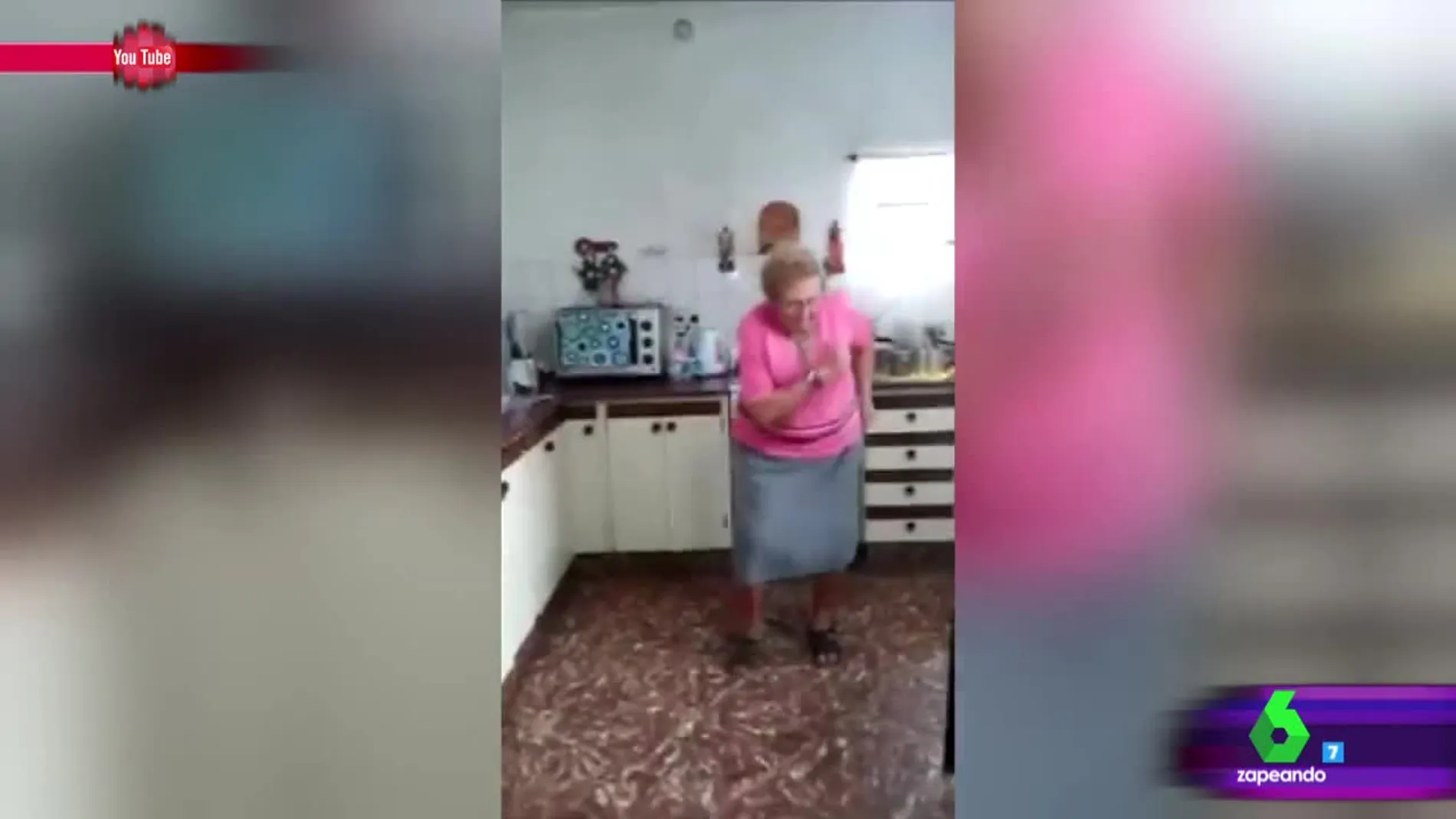 Chispita, la abuela que baila ‘La pollera amarilla’