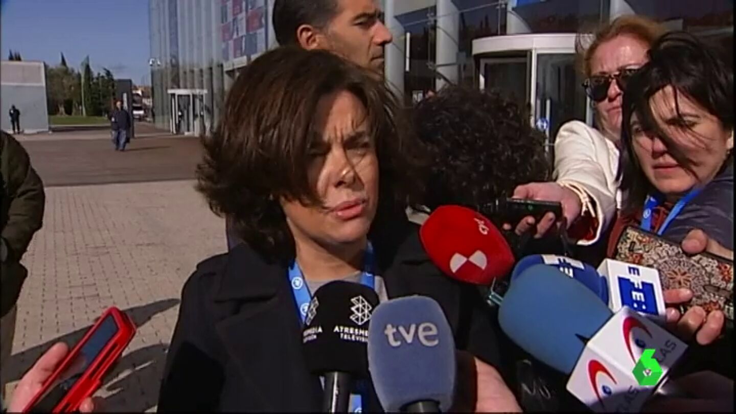 La vicepresidenta del Gobierno, Soraya S&aacute;enz de Santamar&iacute;a