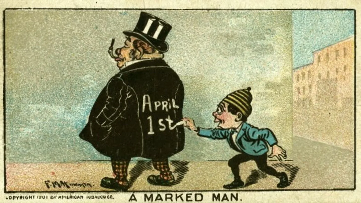 Viñeta de una broma por el April Fools' Day Viñeta de una broma por el April Fools' Day
