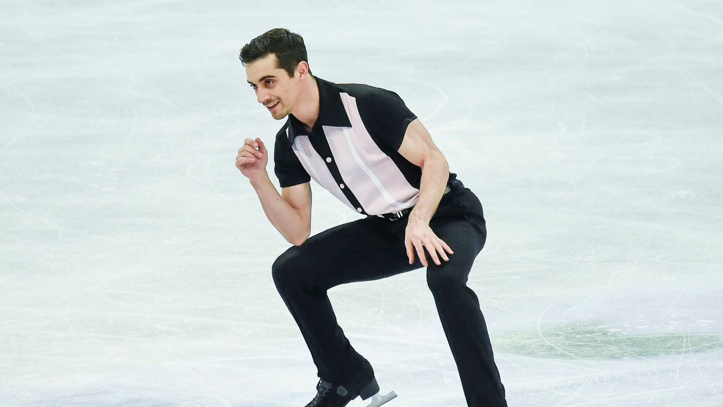 Javier Fern&aacute;ndez, durante el programa largo del Mundial de Helsinki