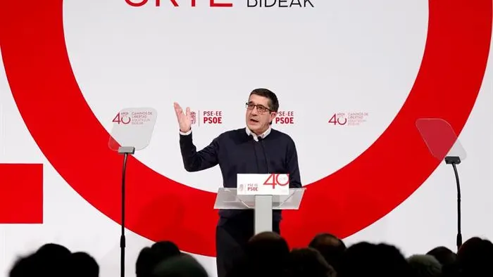 Patxi López, durante el acto de celebración del 40 aniversario de los socialistas vascos