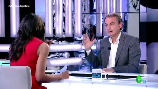 José Luis Rodríguez Zapatero habla en El Objetivo de Ana Pastor José Luis Rodríguez Zapatero habla en El Objetivo de Ana Pastor
