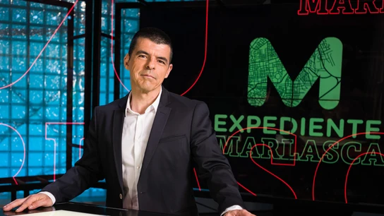 Manu Marlasca en el plató de 'Expediente Marlasca' Manu Marlasca en el plató de 'Expediente Marlasca'