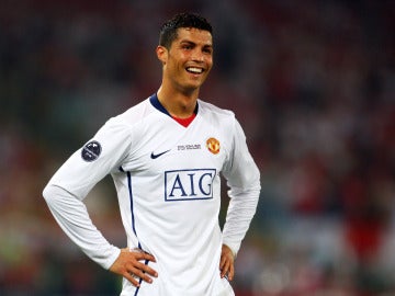 Cristiano Ronaldo, en su época en el Manchester United Cristiano Ronaldo, en su época en el Manchester United