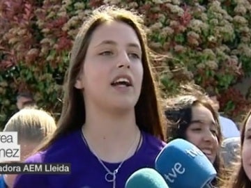 Andrea Gómez, jugadora del AEM Lleida Andrea Gómez, jugadora del AEM Lleida