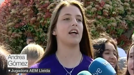 Andrea Gómez, jugadora del AEM Lleida