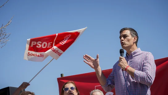 El ex secretario general del PSOE y aspirante a la reelección, Pedro Sánchez El ex secretario general del PSOE y aspirante a la reelección, Pedro Sánchez