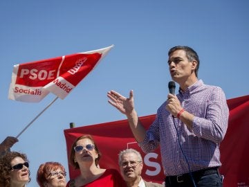 El ex secretario general del PSOE y aspirante a la reelección, Pedro Sánchez El ex secretario general del PSOE y aspirante a la reelección, Pedro Sánchez