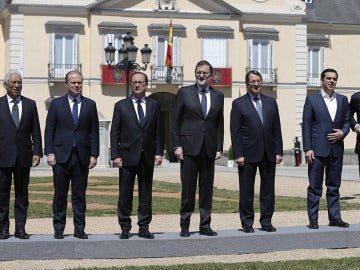 Rajoy recibe a los líderes europeos Rajoy recibe a los líderes europeos