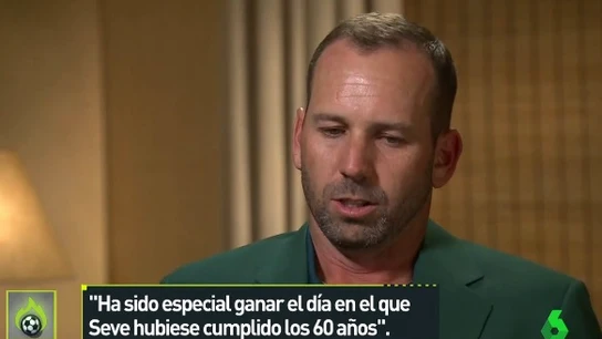 Sergio García, tras ganar el Masters de Augusta Sergio García, tras ganar el Masters de Augusta