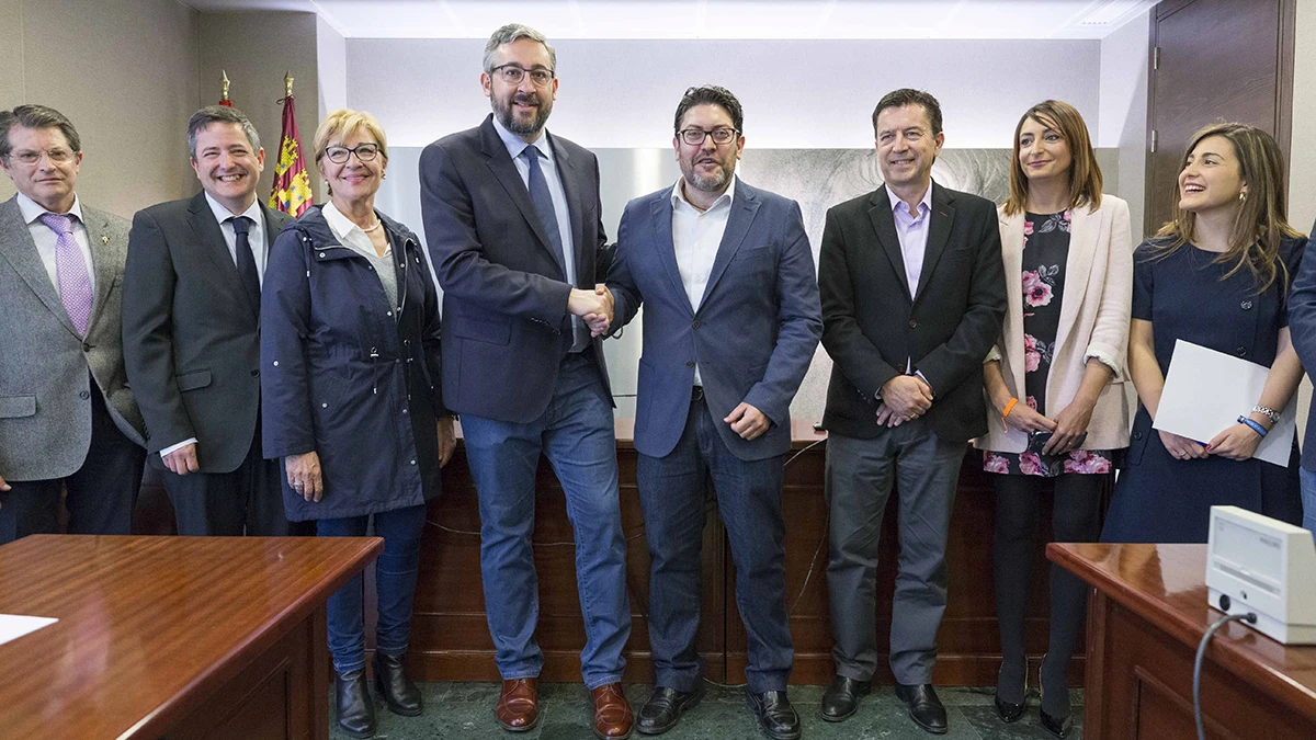 Reunión del PP y Ciudadanos en Murcia