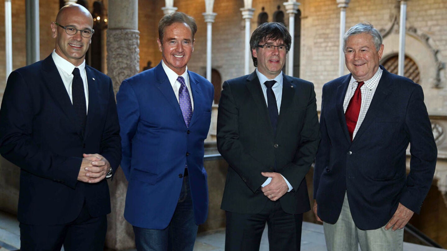 Romeva, Puigdemont y dos congresistas de EEUU
