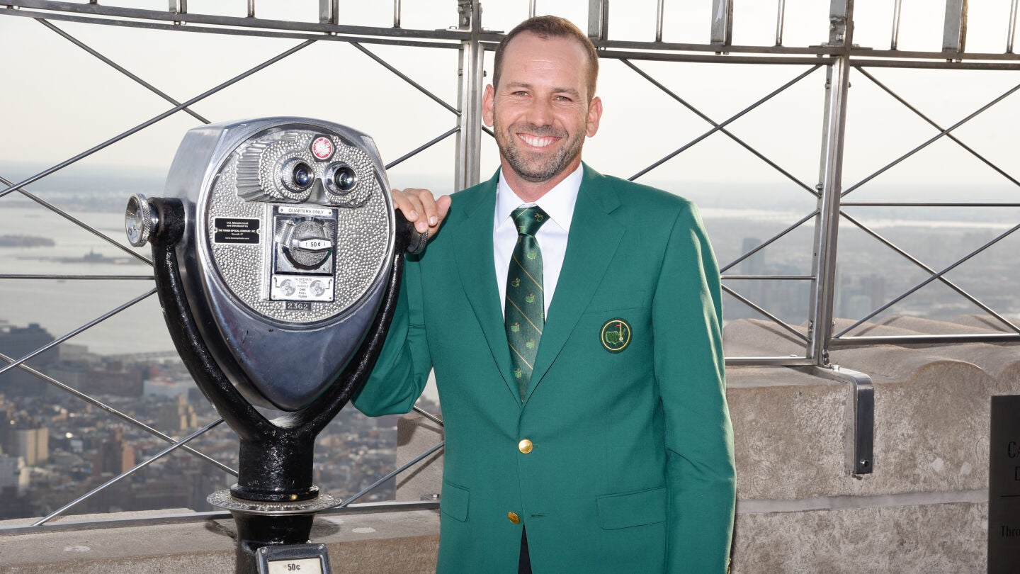 Sergio Garc&iacute;a, en lo alto del Empire State Building