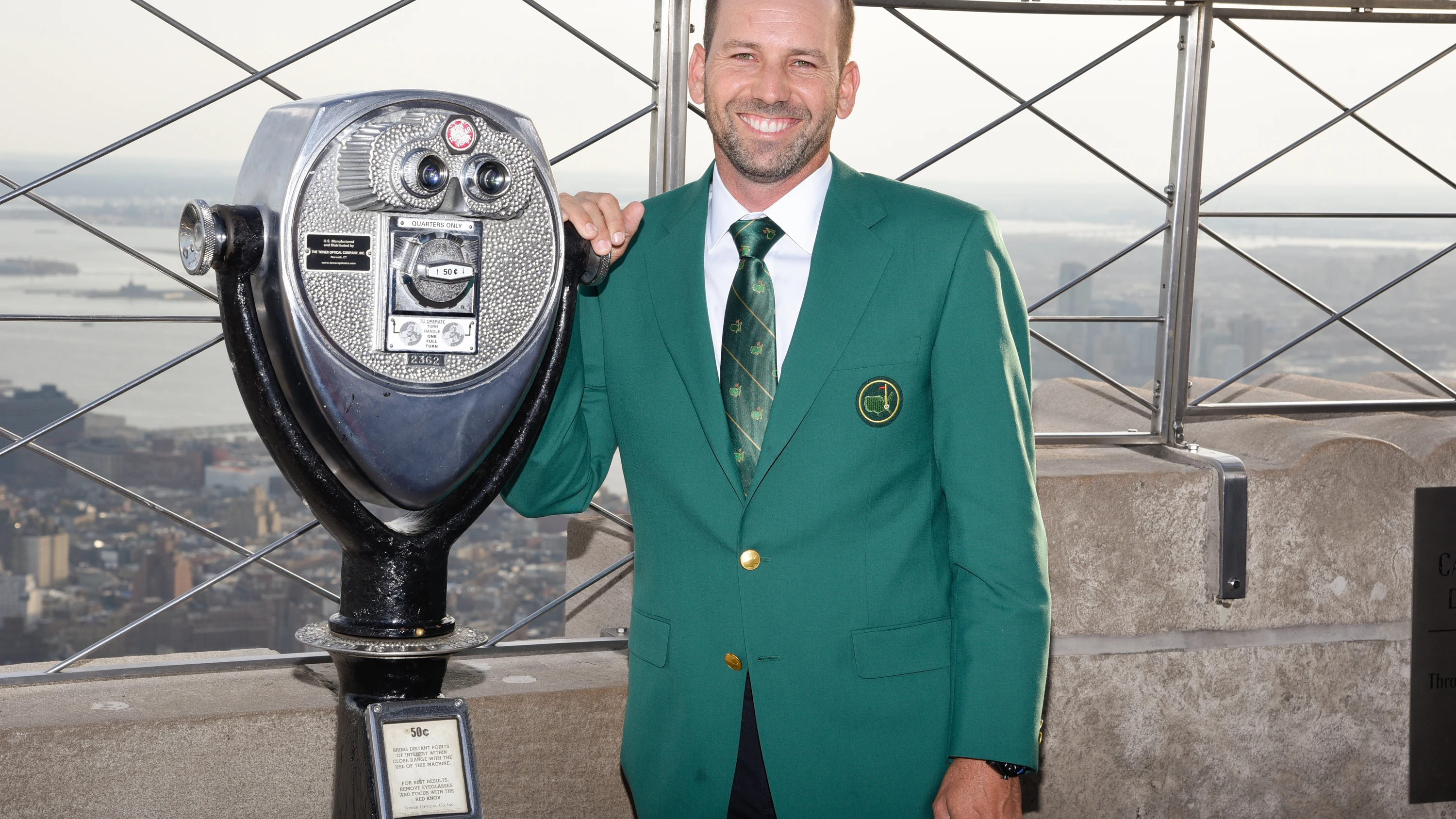 Sergio García, en lo alto del Empire State Building