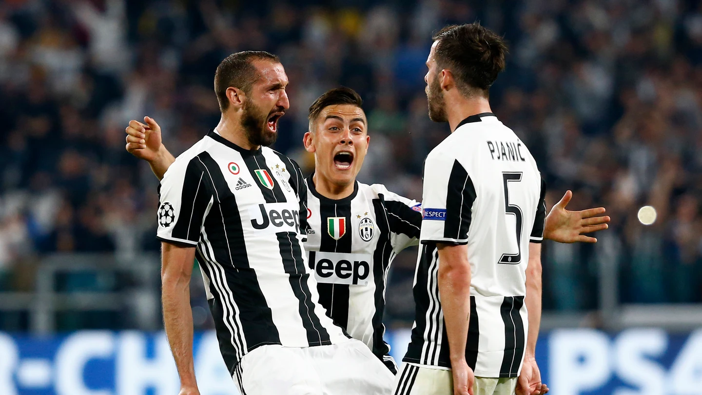 Los jugadores de la Juventus celebrando un gol Los jugadores de la Juventus celebrando un gol