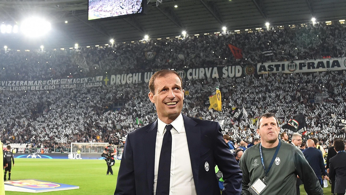 Allegri durante el partido Allegri durante el partido