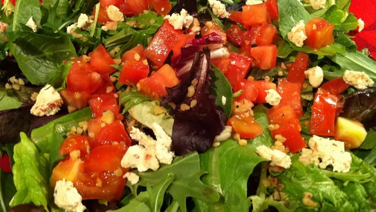 Imagen de archivo de una ensalada Imagen de archivo de una ensalada