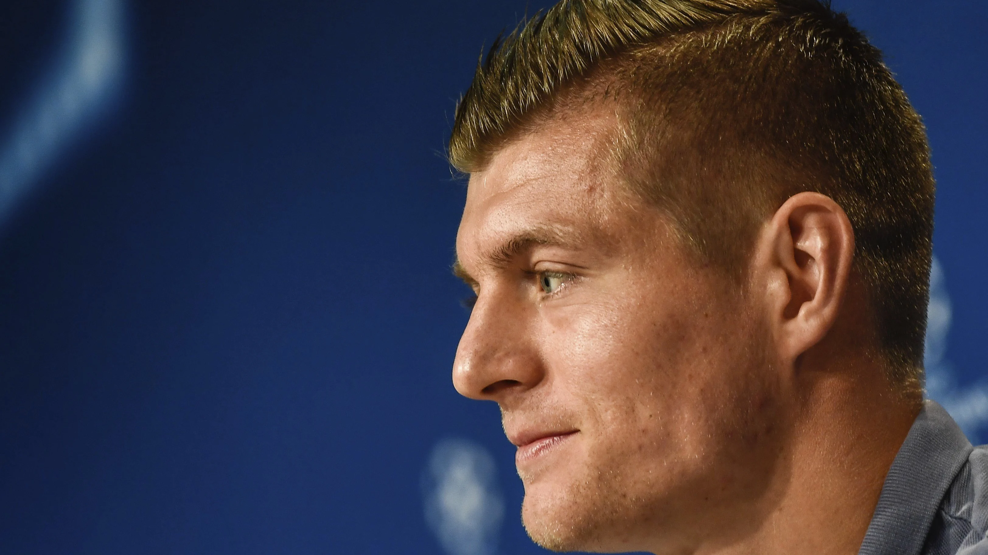 Toni Kroos durante la rueda de prensa