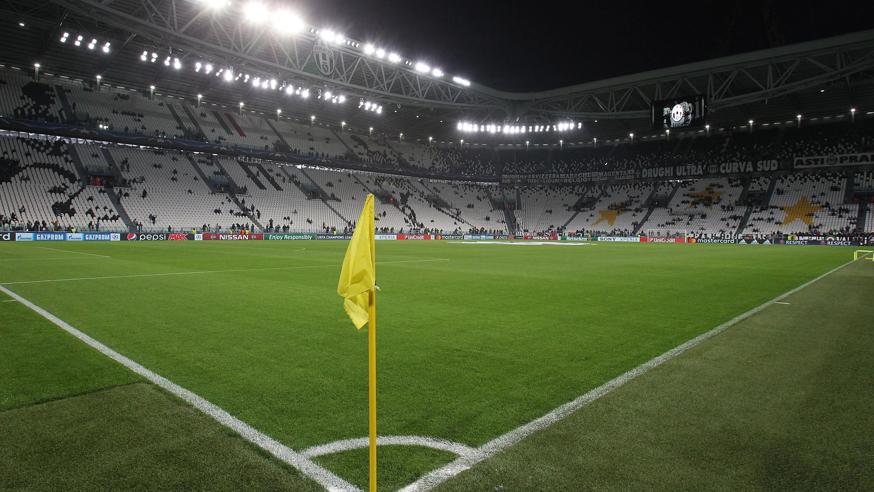 Vista del Juventus Stadium desde el córner