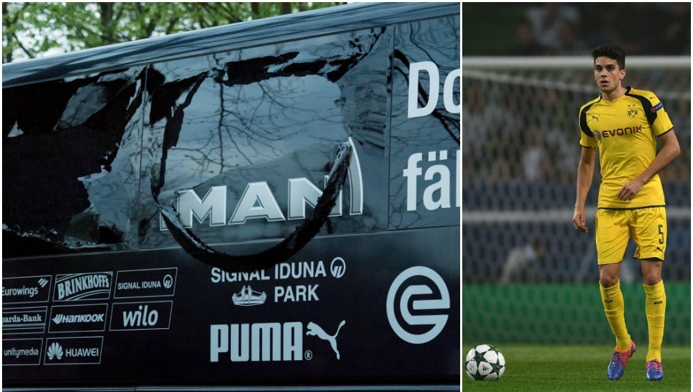 La luna rota del autobús del Borussia Dortmund