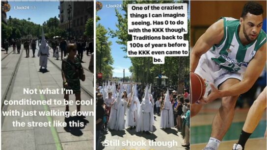 Trent Lockett confunci&oacute; la Semana Santa con el Ku Klux Klan