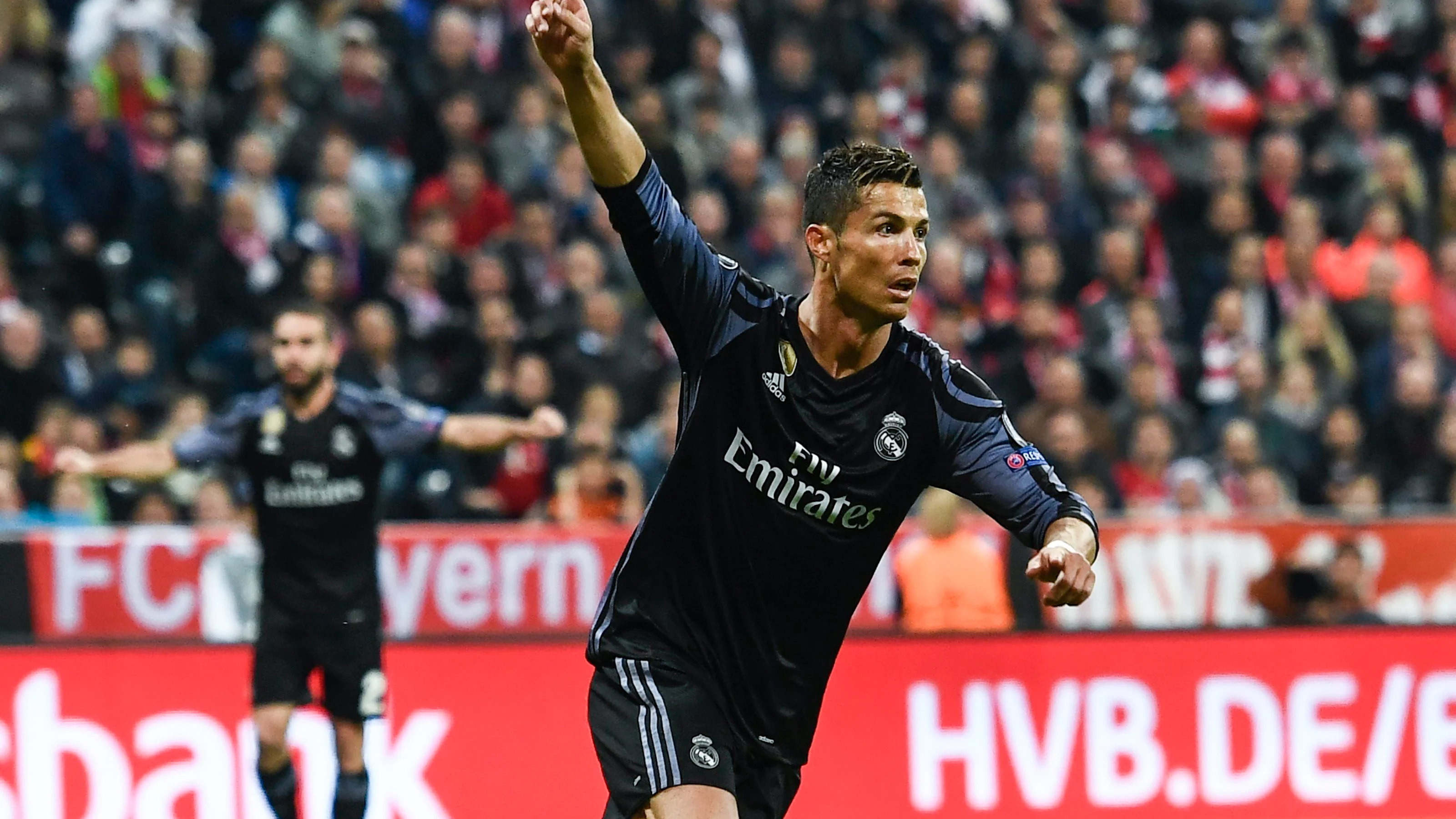 Cristiano Ronaldo celebrando uno de sus goles Cristiano Ronaldo celebrando uno de sus goles
