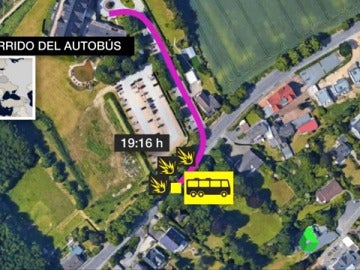 Recorrido del autobús del Borussia Dortmund Recorrido del autobús del Borussia Dortmund