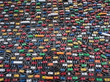 Un atasco de coches Un atasco de coches