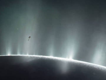 Encelado, luna helada de Saturno