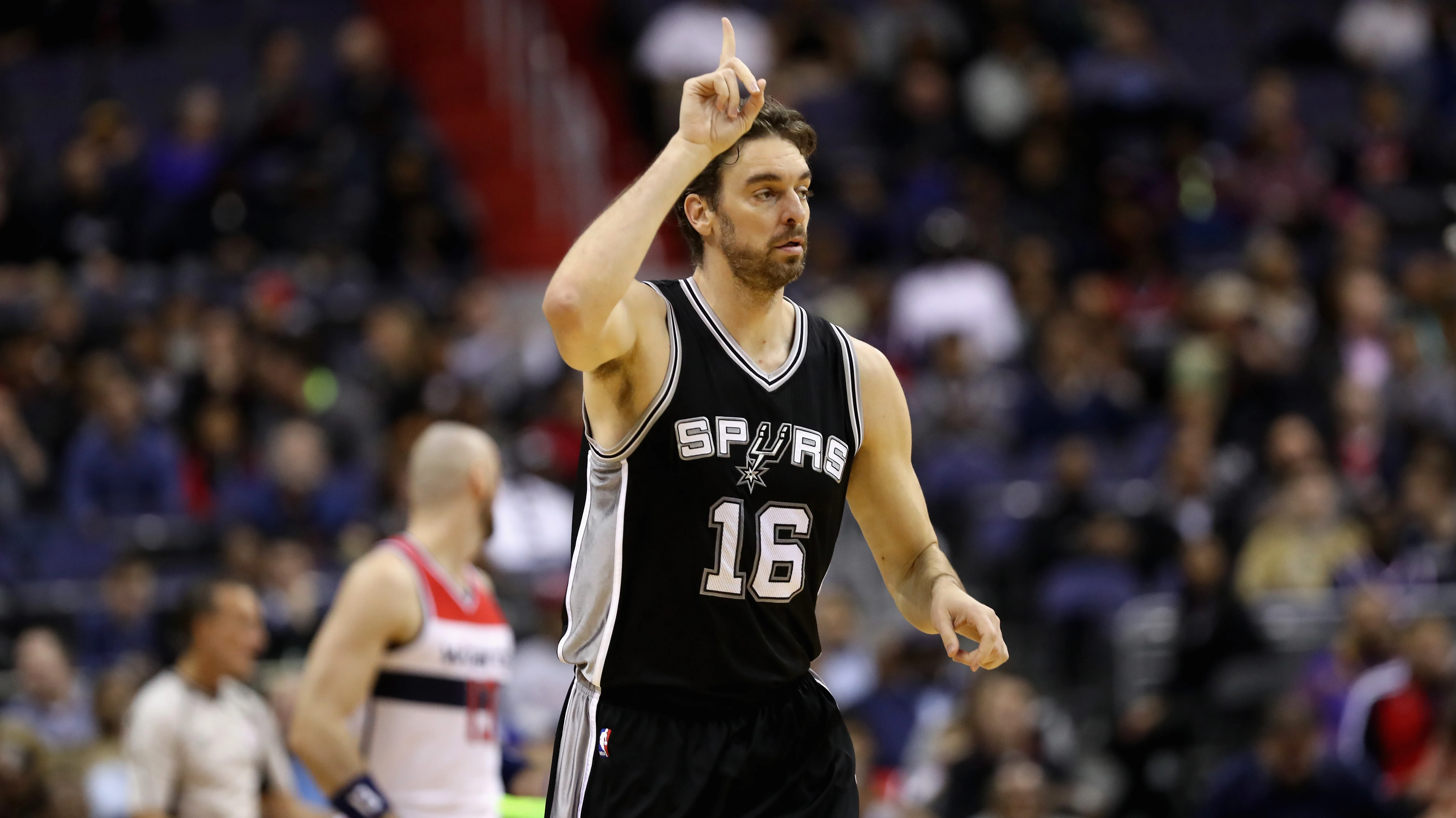 Pau Gasol, en el partido de San Antonio Spurs