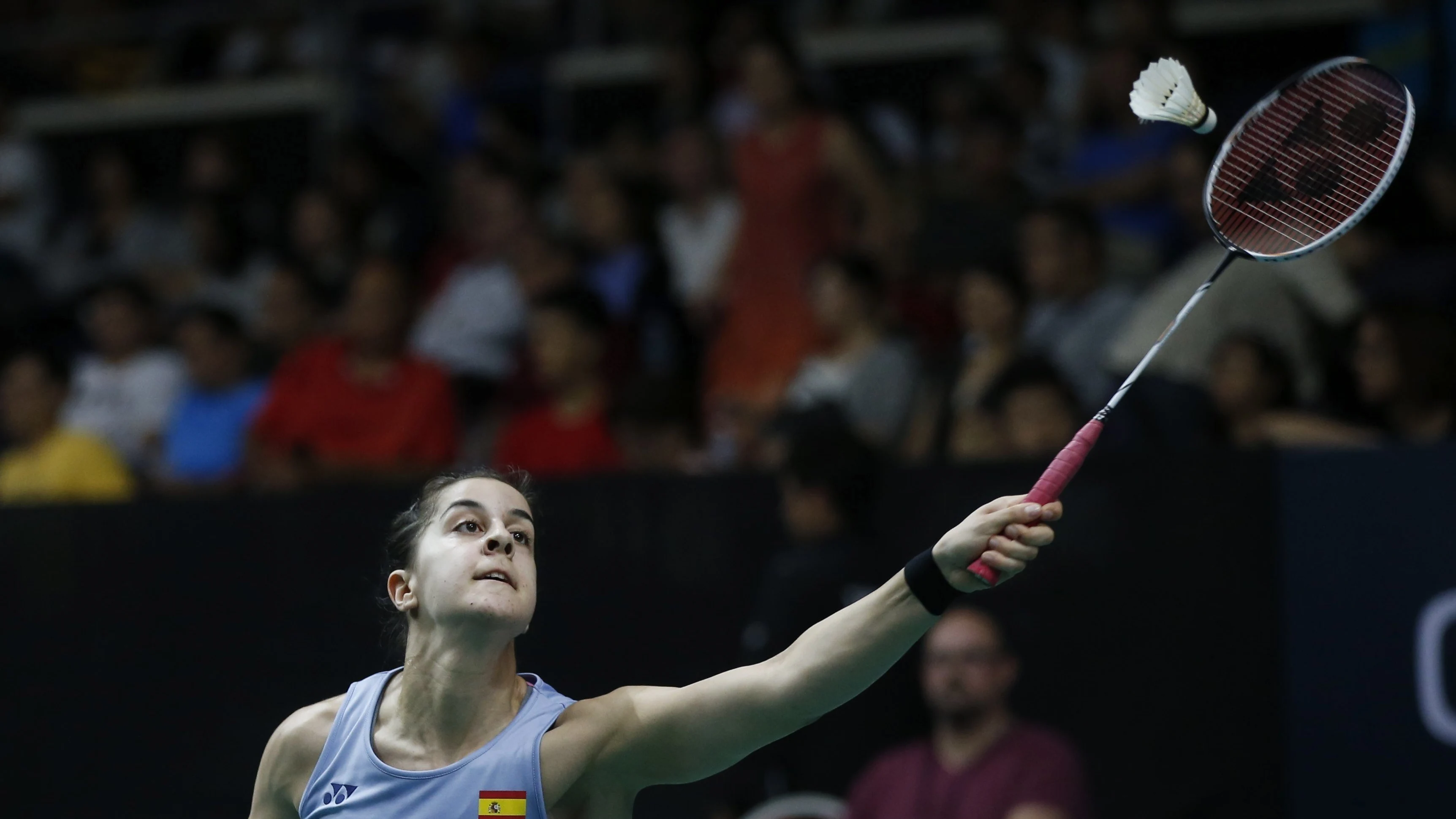 Carolina Marín, durante su partido