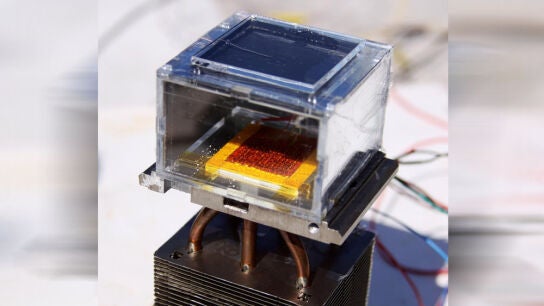 Prototipo de la cosechadora solar 
