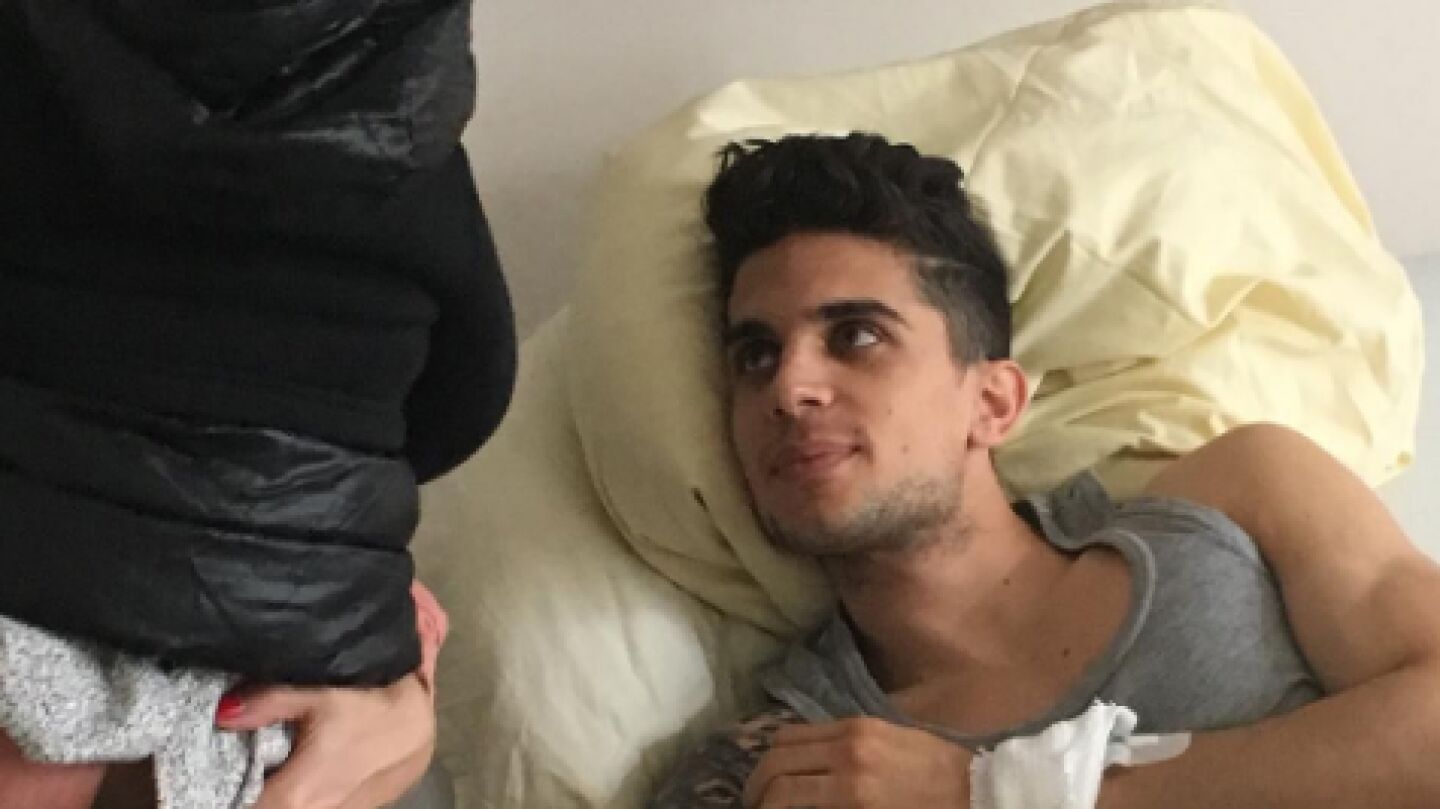 Marc Bartra, en el hospital