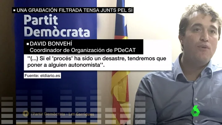 Frame 15.80975 de: El PDeCAT llevará a la fiscalía la filtración sobre el candidato "autonomista" que propone su 'número dos' si fracasa el referéndum 