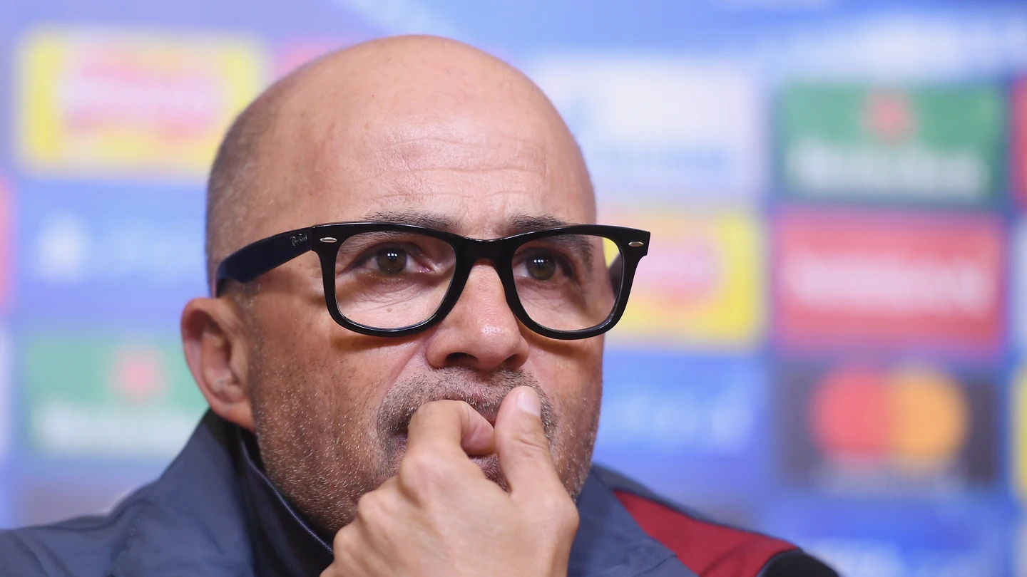 Jorge Sampaoli, durante una rueda de prensa Jorge Sampaoli, durante una rueda de prensa