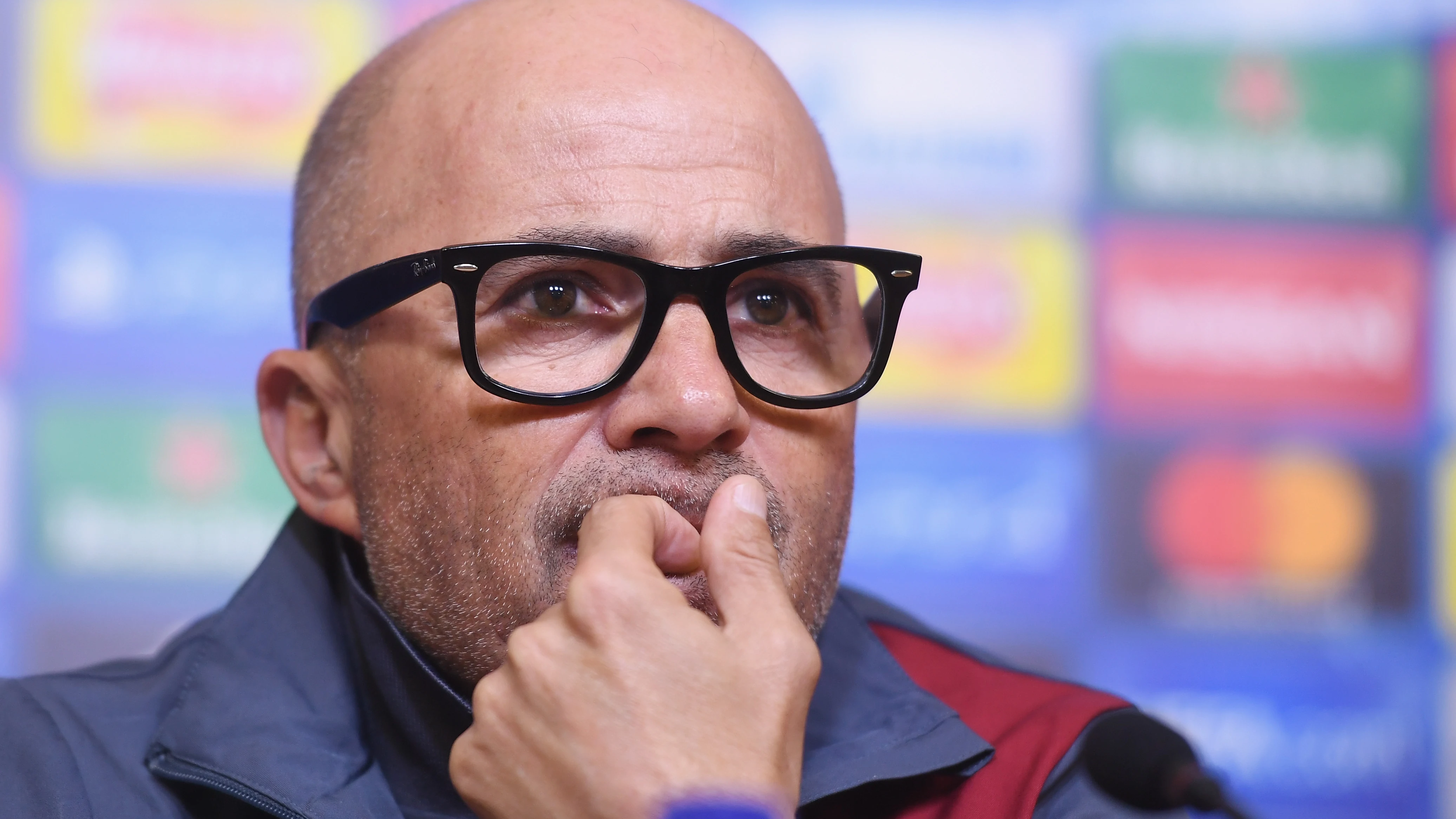 Jorge Sampaoli, durante una rueda de prensa