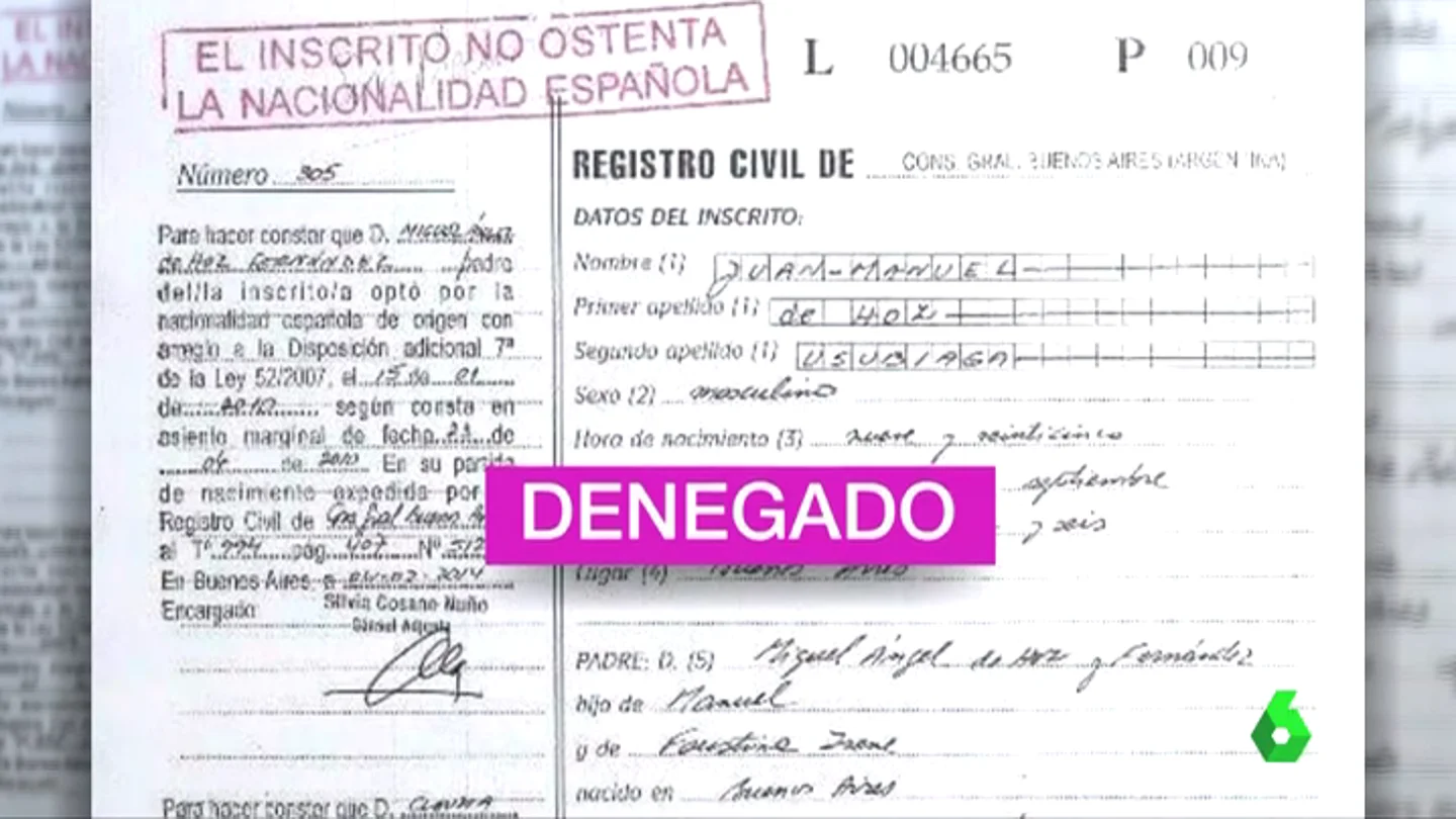 Nacionalidad española Nacionalidad española