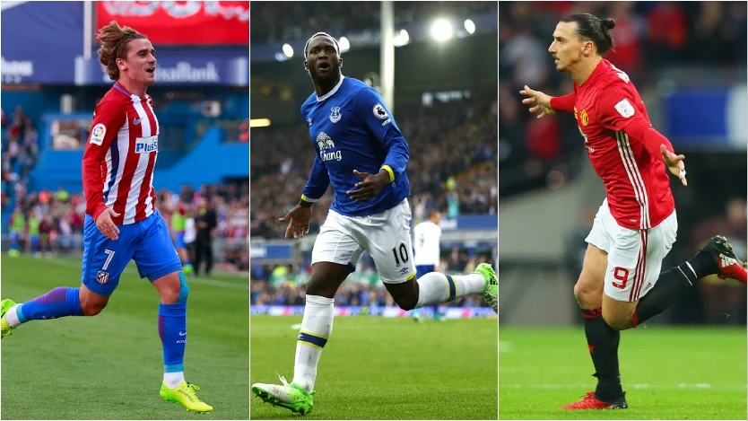 Griezmann, Lukaku e Ibrahimovic Griezmann, Lukaku e Ibrahimovic