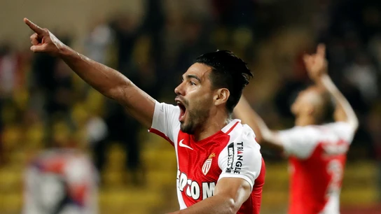 Falcao celebra su gol ante el Dijon Falcao celebra su gol ante el Dijon
