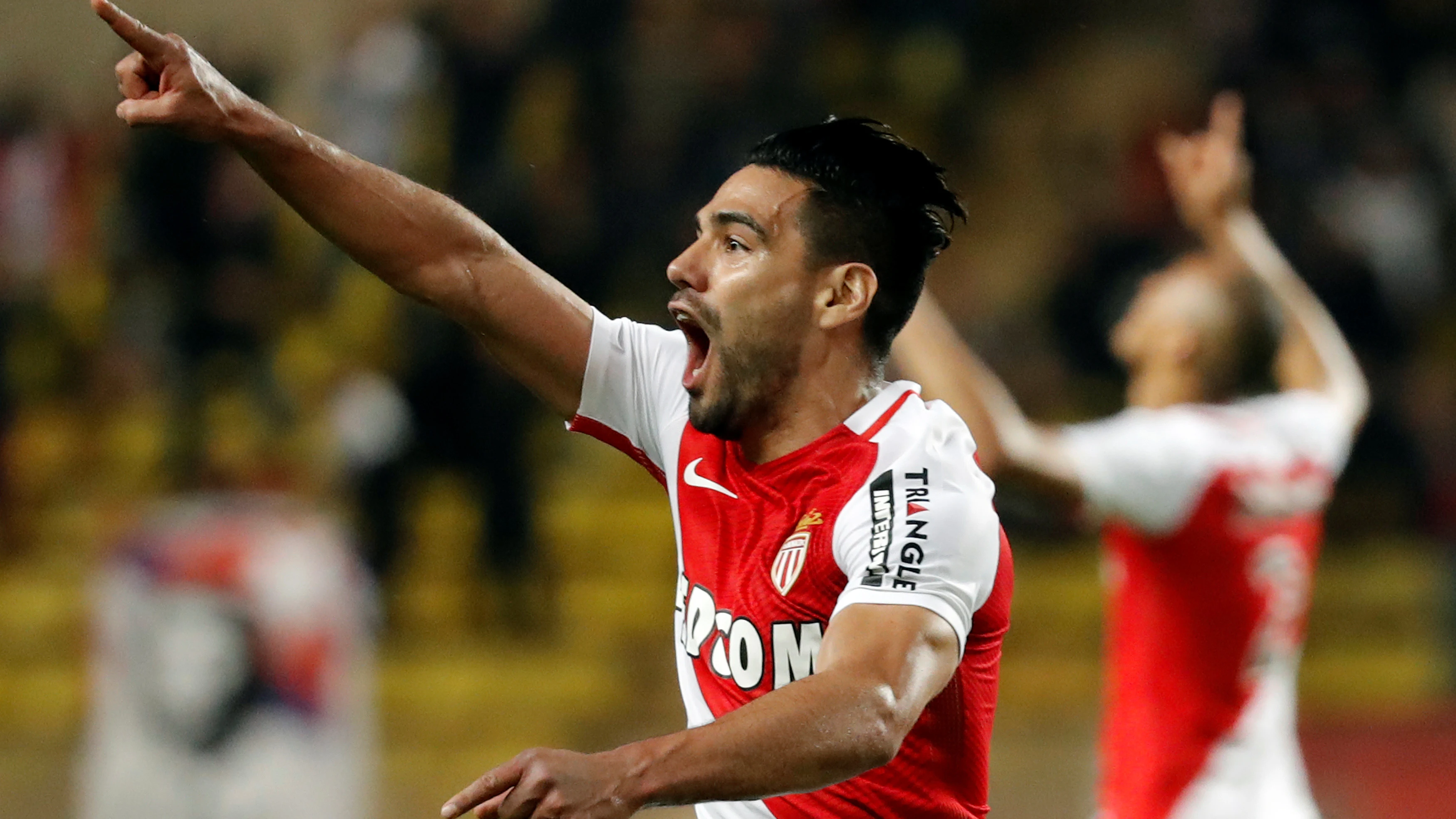 Falcao celebra su gol ante el Dijon