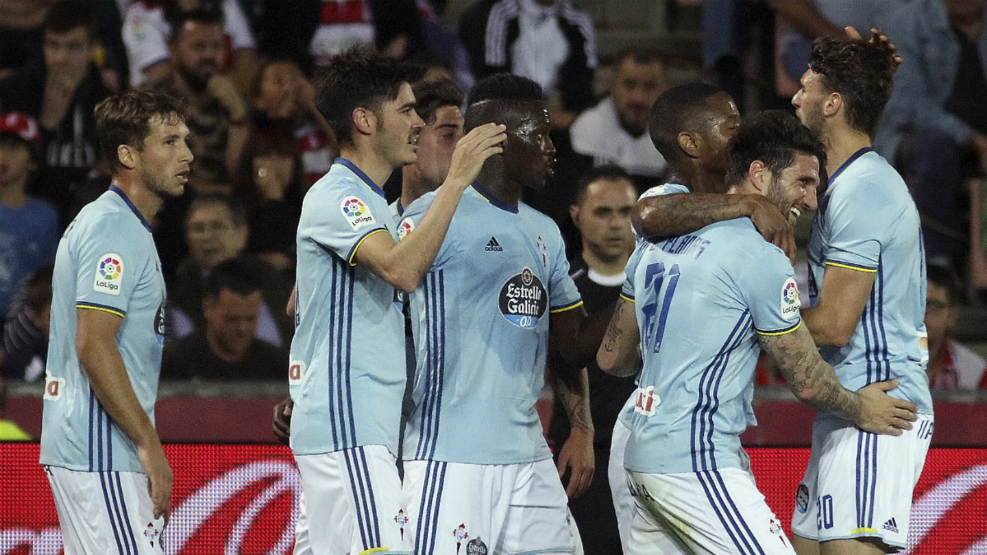 El Celta de Vigo celebra un gol El Celta de Vigo celebra un gol