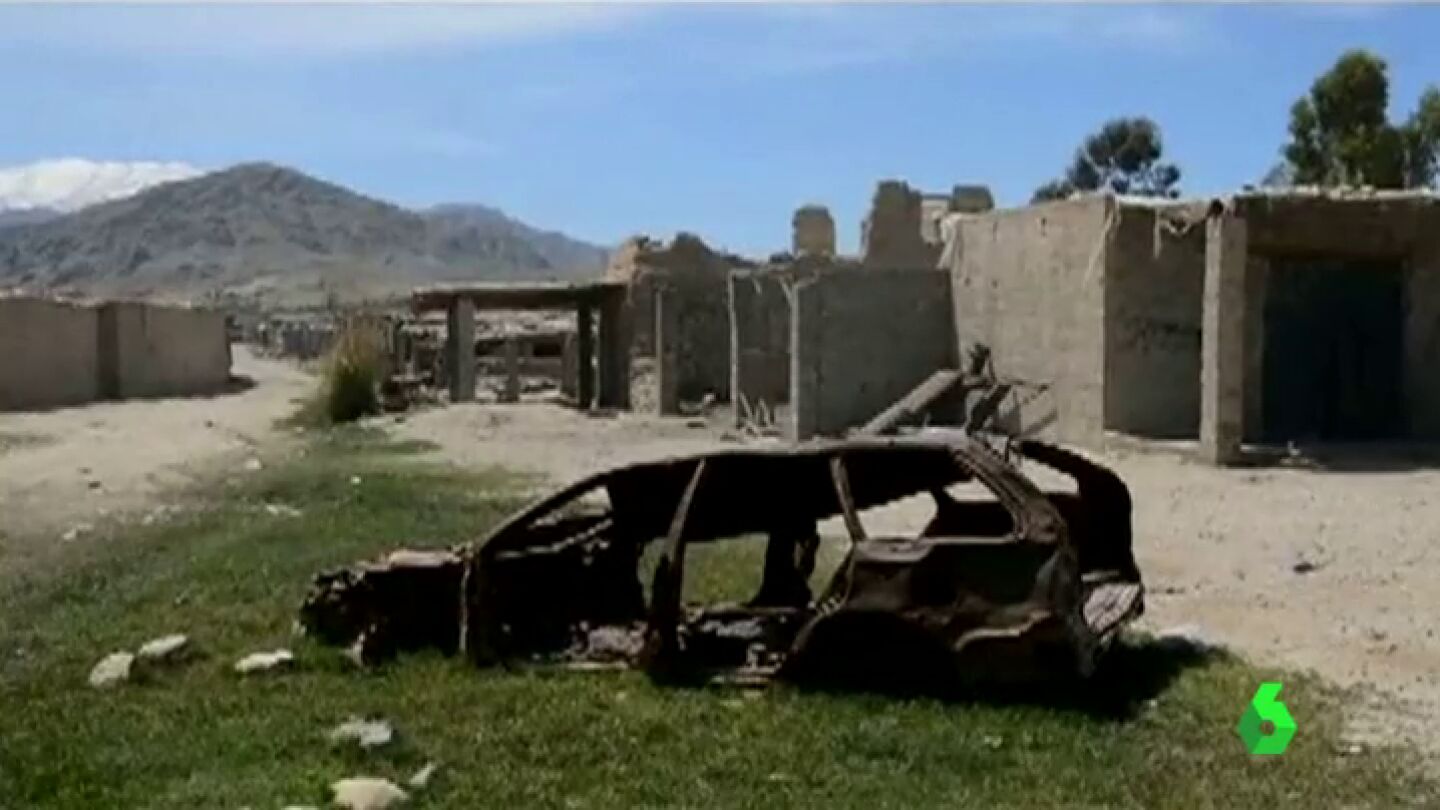 As&iacute; ha quedado la zona cercana donde cay&oacute; la 'madre de todas las bombas'