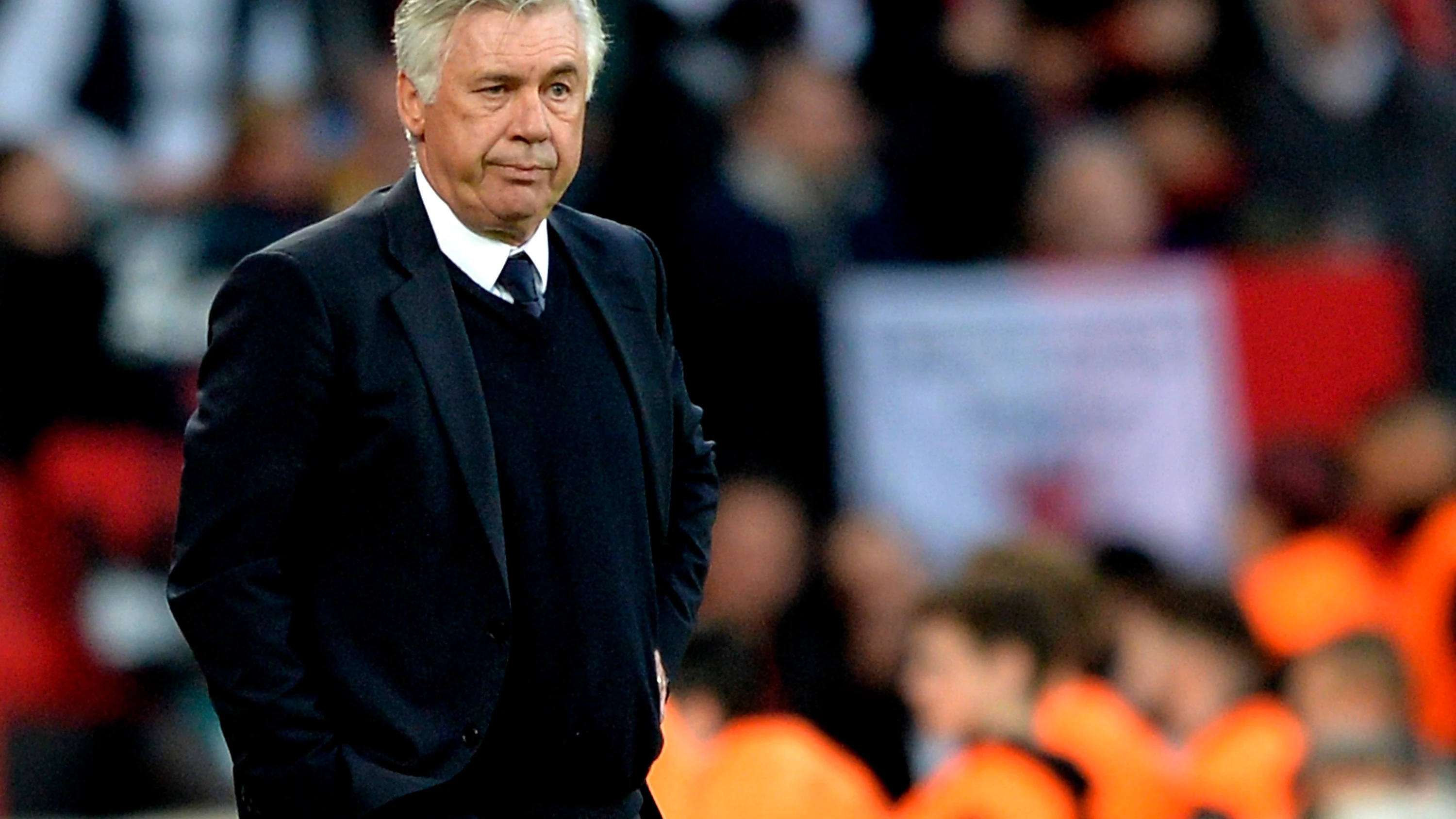 Carlo Ancelotti, en un partido del Bayern de Múnich